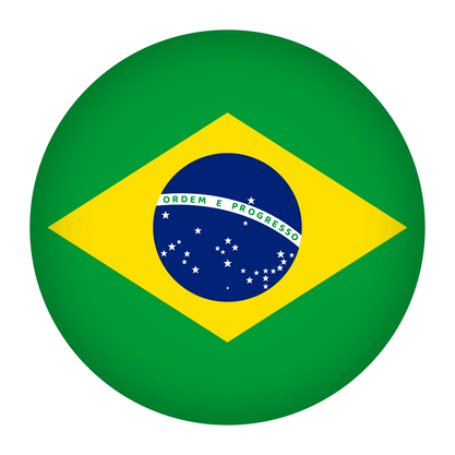 Round Flag Brazil