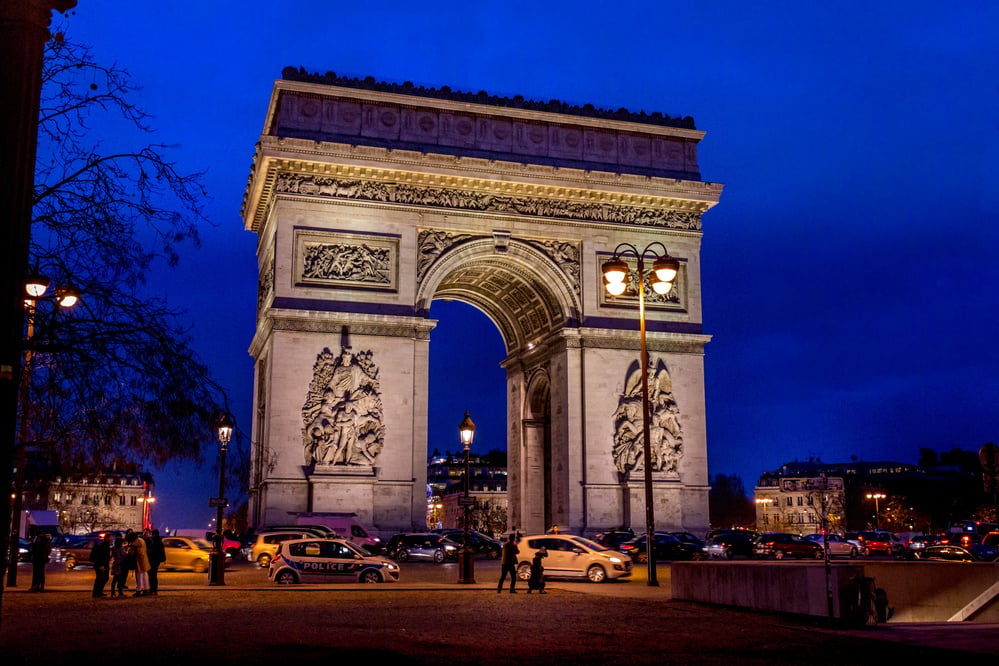 the arc de triumph in paris at night

France Trip; Travel Planner; 3Day Trip Plan; Photography; Gastronomy; Paris