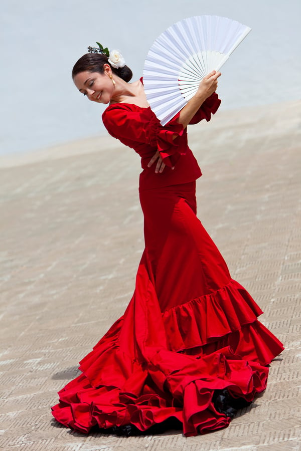 Traditional Spanish Flamenco Dancer 