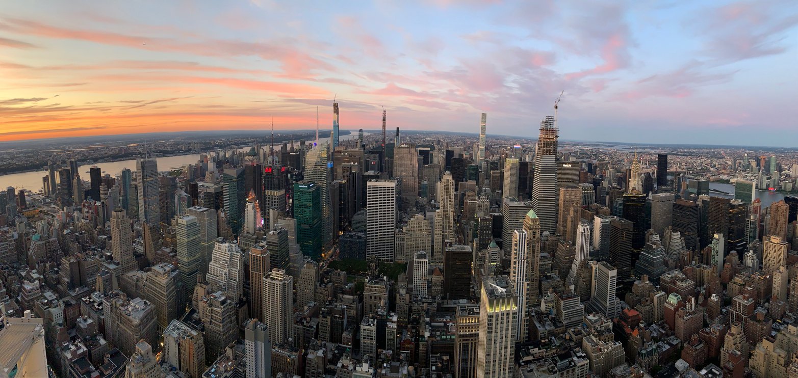 an aerial view of the new york city skyline at sunset

USA Trip; Travel Planner; 3Day Trip Plan; Photography